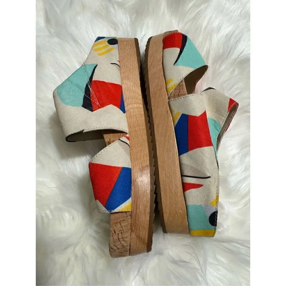Alice + Olivia colorful wedge sandals 39 (9)